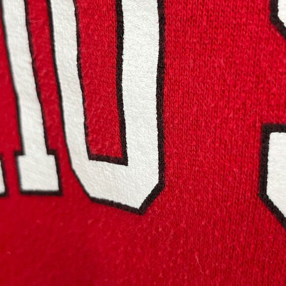 OHIO STATE Sweatshirt Adult M Buckeyes OSU University Columbus OH Fleece Red - Picture 9 of 13